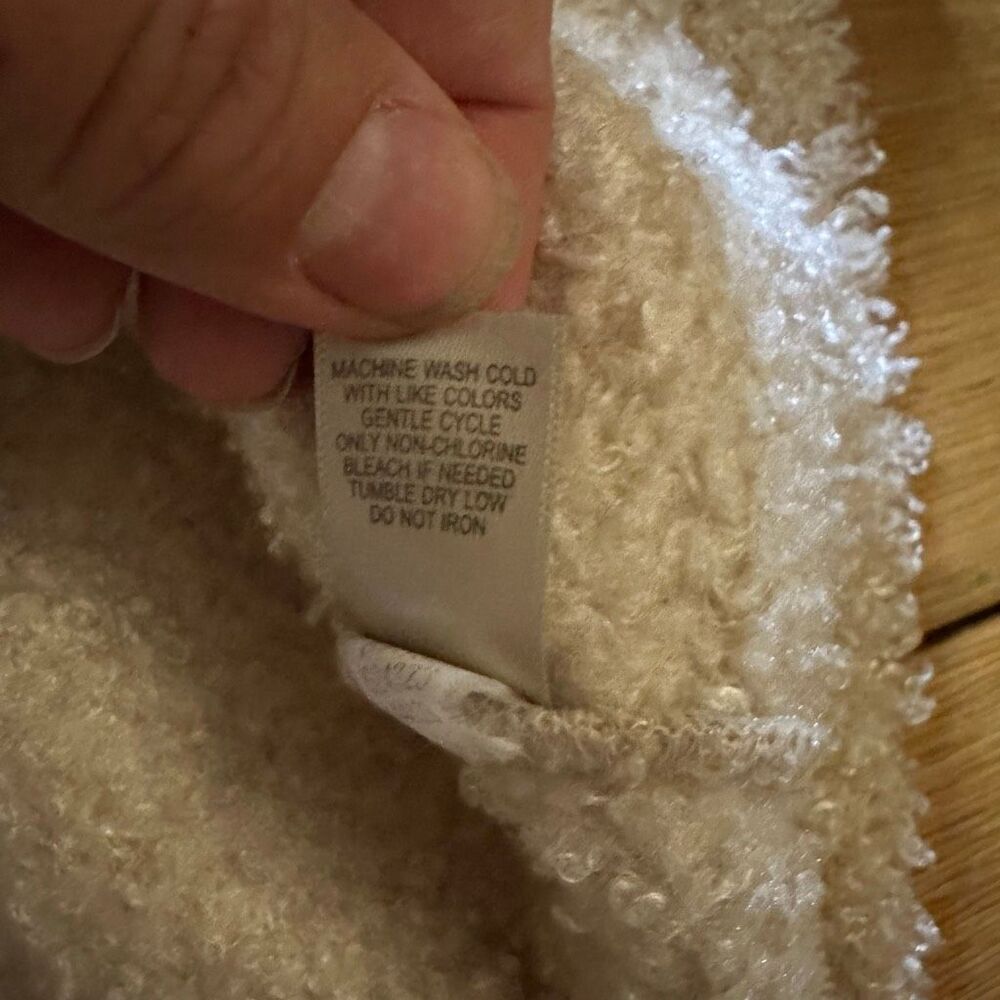 J. Jill teddy sherpa vest medium - Picture 6 of 8